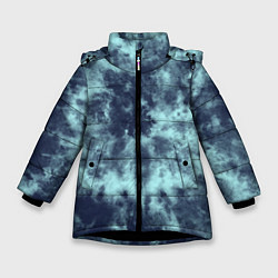 Зимняя куртка для девочки Tie-Dye дизайн