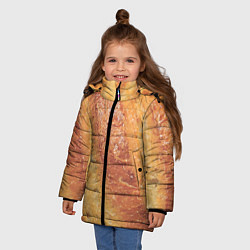 Куртка зимняя для девочки Корочка батона, цвет: 3D-красный — фото 2