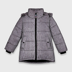 Куртка зимняя для девочки Джинсы, цвет: 3D-черный