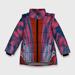 Куртка зимняя для девочки Глиняные облака, цвет: 3D-светло-серый