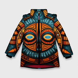 Зимняя куртка для девочки Орнамент в африканском стиле