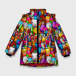 Зимняя куртка для девочки Набор художника