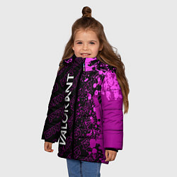 Куртка зимняя для девочки Valorant pro gaming по-вертикали, цвет: 3D-черный — фото 2