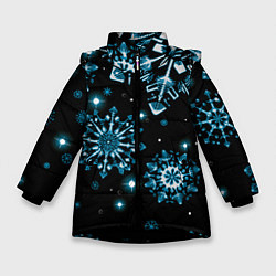 Зимняя куртка для девочки Кружение снежинок