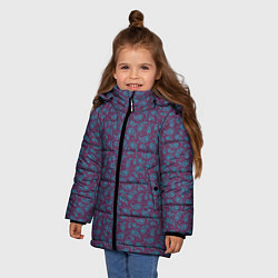 Куртка зимняя для девочки Пейсли узор, цвет: 3D-светло-серый — фото 2