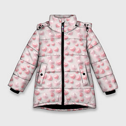 Куртка зимняя для девочки Heart dance, цвет: 3D-черный