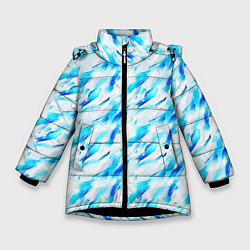 Куртка зимняя для девочки Ice maze, цвет: 3D-черный