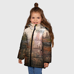 Куртка зимняя для девочки STALKER 2 посёлок, цвет: 3D-красный — фото 2