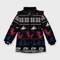 Зимняя куртка для девочки Доисторический свитер