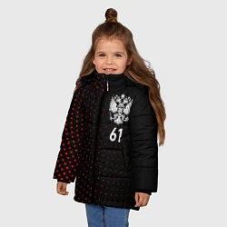 Куртка зимняя для девочки Точки: Ростовская область, цвет: 3D-светло-серый — фото 2