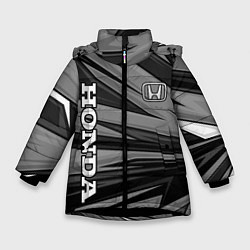 Зимняя куртка для девочки Honda - монохромный спортивный