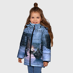 Куртка зимняя для девочки STALKER 2 новички на кордоне, цвет: 3D-красный — фото 2