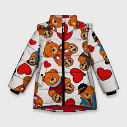 Зимняя куртка для девочки Медведи - персонажи из Слово пацана