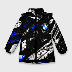 Зимняя куртка для девочки BMW stripes color auto sport