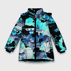 Куртка зимняя для девочки Chicken Gun разборка, цвет: 3D-черный