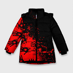 Куртка зимняя для девочки Death Stranding game, цвет: 3D-черный