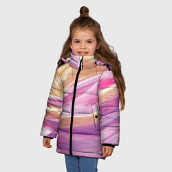Куртка зимняя для девочки Нежный розовый и желтый, цвет: 3D-светло-серый — фото 2
