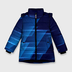 Зимняя куртка для девочки Blue background