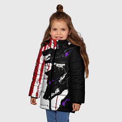 Куртка зимняя для девочки Стая на охоте, цвет: 3D-светло-серый — фото 2