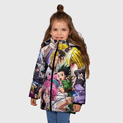 Куртка зимняя для девочки Hunter Hunter anime color, цвет: 3D-черный — фото 2