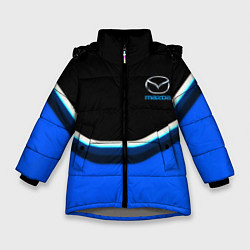 Куртка зимняя для девочки Mazda sport brend car, цвет: 3D-светло-серый