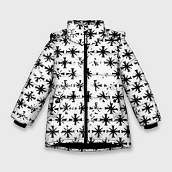 Куртка зимняя для девочки Farcry ubisoft pattern, цвет: 3D-черный