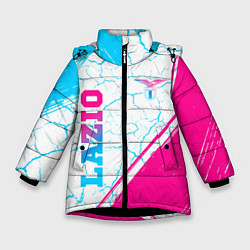 Зимняя куртка для девочки Lazio neon gradient style вертикально