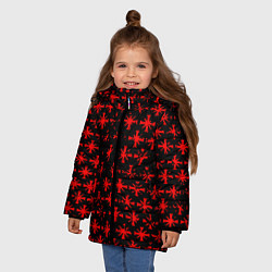 Куртка зимняя для девочки Farcry текстура юбисофт гейм, цвет: 3D-черный — фото 2