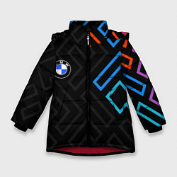 Зимняя куртка для девочки BMW brand color carbon