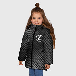 Куртка зимняя для девочки Lexus sport carbon, цвет: 3D-черный — фото 2