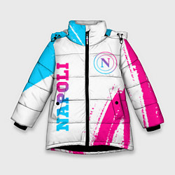 Зимняя куртка для девочки Napoli neon gradient style вертикально