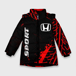 Зимняя куртка для девочки Honda red sport tires