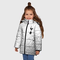 Куртка зимняя для девочки Tottenham sport на светлом фоне вертикально, цвет: 3D-черный — фото 2