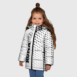 Куртка зимняя для девочки Roma sport на светлом фоне по-вертикали, цвет: 3D-черный — фото 2