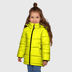 Куртка зимняя для девочки Яркий желтый, цвет: 3D-красный — фото 2
