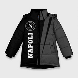 Куртка зимняя для девочки Napoli sport на темном фоне по-вертикали, цвет: 3D-черный