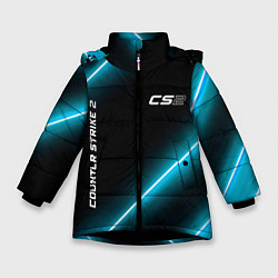 Зимняя куртка для девочки Counter Strike 2 неоновые лампы