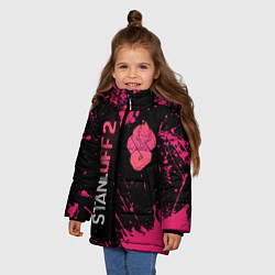 Куртка зимняя для девочки Dragon Standoff 2, цвет: 3D-светло-серый — фото 2