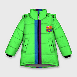 Куртка зимняя для девочки Barcelona fc sport line, цвет: 3D-светло-серый