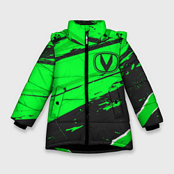 Куртка зимняя для девочки Changan sport green, цвет: 3D-черный