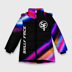 Куртка зимняя для девочки Sally Face speed game lights, цвет: 3D-черный
