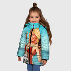 Куртка зимняя для девочки GTA 5: Selfie Girl, цвет: 3D-черный — фото 2