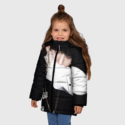 Куртка зимняя для девочки BTS: Hood by air, цвет: 3D-светло-серый — фото 2