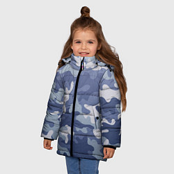 Куртка зимняя для девочки Камуфляж, цвет: 3D-красный — фото 2