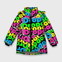 Куртка зимняя для девочки Drop Dead: Acid Pattern, цвет: 3D-светло-серый