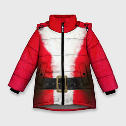 Куртка зимняя для девочки Дед мороз, цвет: 3D-светло-серый