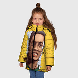 Куртка зимняя для девочки Ronaldinho Art, цвет: 3D-светло-серый — фото 2