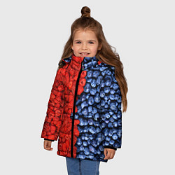 Куртка зимняя для девочки Ягодка, цвет: 3D-черный — фото 2