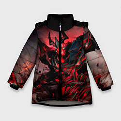 Куртка зимняя для девочки Shadow Fiend, цвет: 3D-светло-серый
