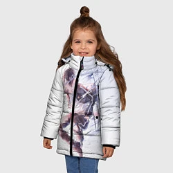 Куртка зимняя для девочки Бездомный бог, цвет: 3D-черный — фото 2
